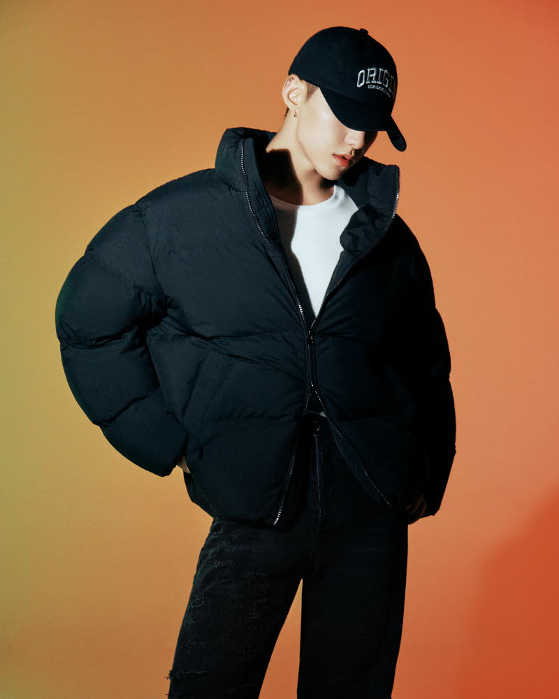 Essential Duck Down Puffa Short Padding [Black] - ktown4u.com